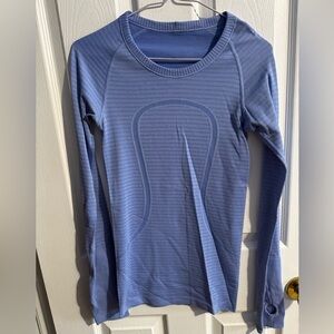 lululemon athletica Blue Long Sleeve Top